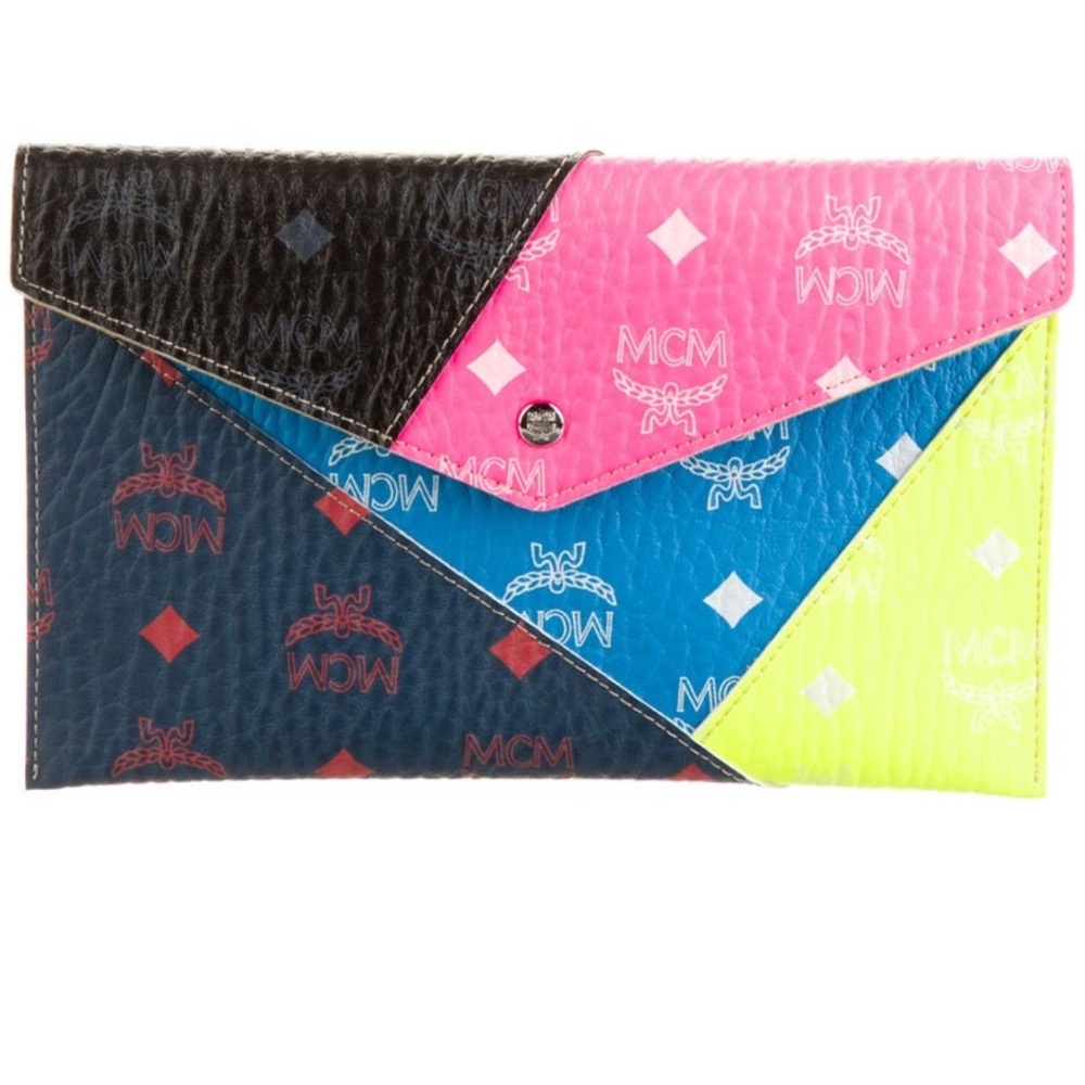 MCM Multicolor Envelope Clutch